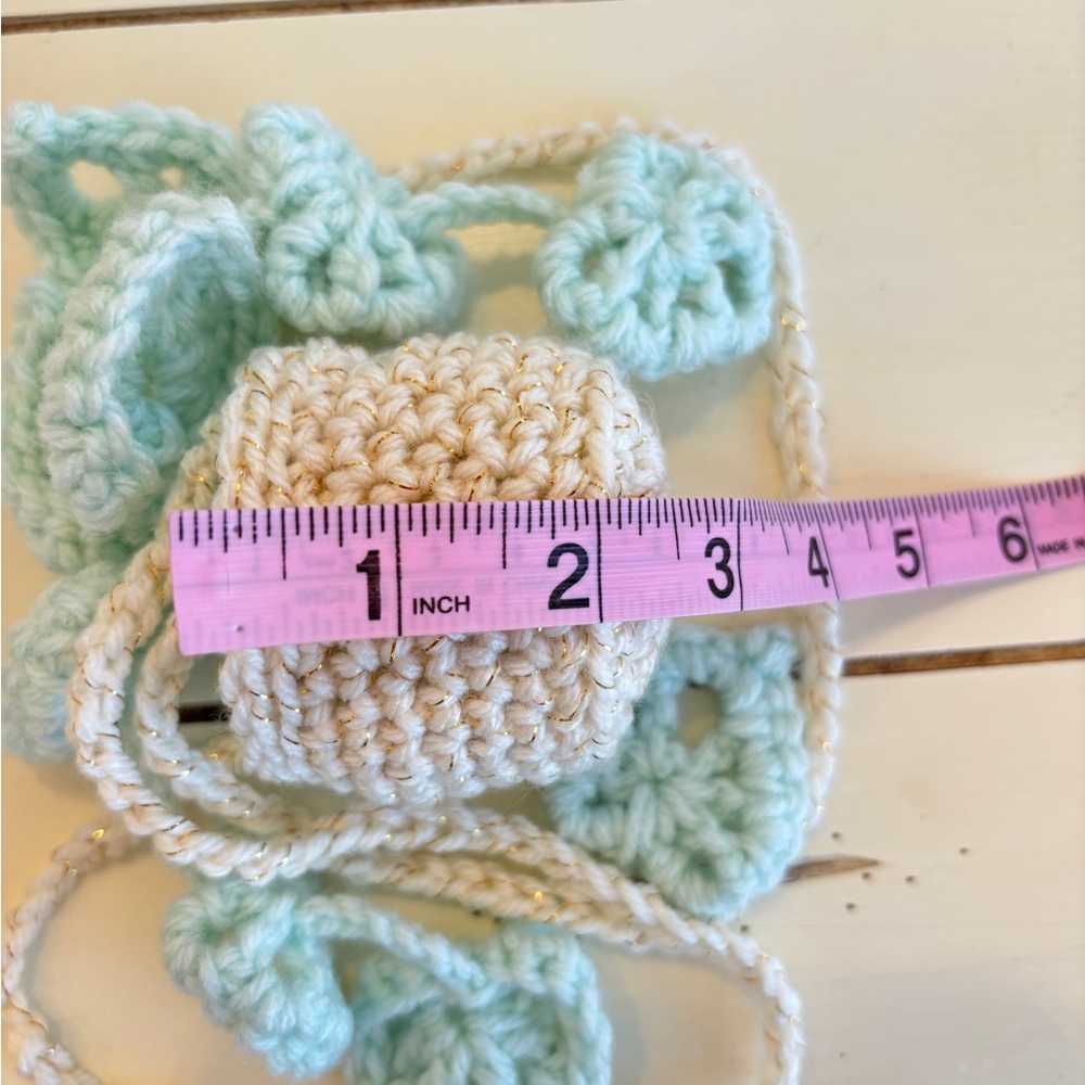 Crochet Hanging Plant Green Multicolor Monstera Boho Home Decor - Picture 7 of 8